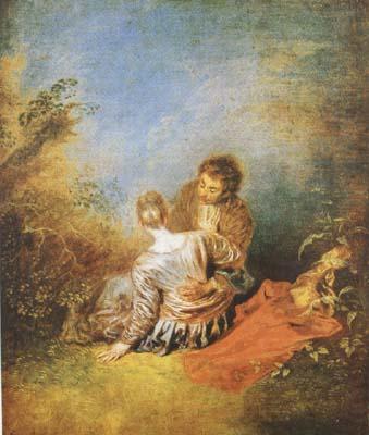 Jean-Antoine Watteau The Indiscretion (mk08) France oil painting art